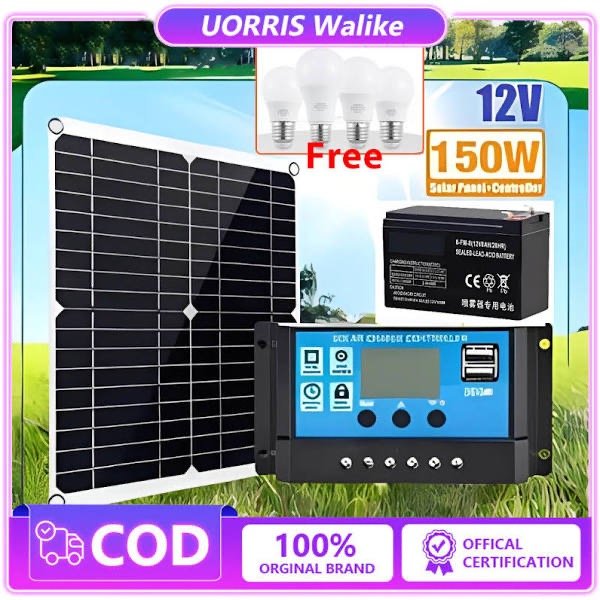 Panel Surya 40WP + Batrai