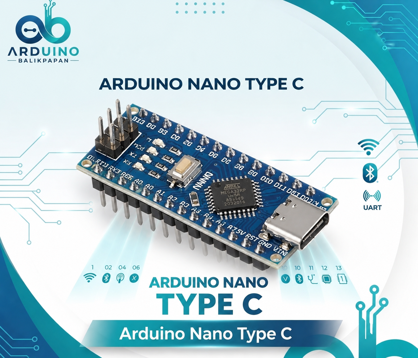 ARDUINO NANO V3 ATMEGA328P CH340C5V BOARD -